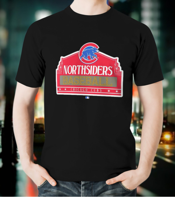 Northsiders Baseball Chicago Cubs Bear Emblem T-Shirt