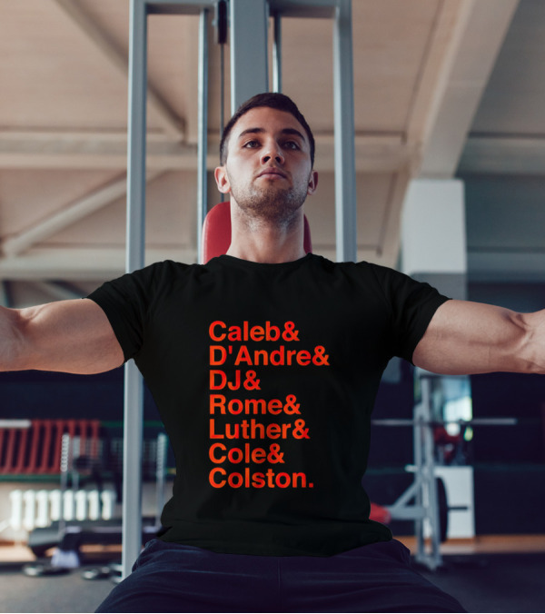 Chicago Football Legends Caleb D'Andre DJ Rome Luther Cole Colston Tribute T-Shirt