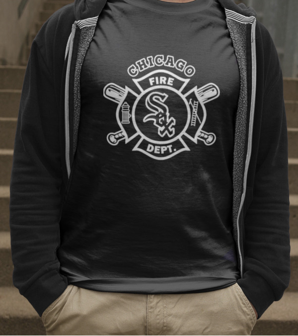 Chicago White Sox Fire Dept Firefighters Sox Baseball T-Shirt