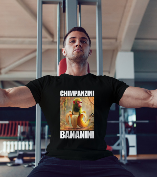 Chimpanzini Bananini Italian Brainrot Jungle Fusion T-Shirt