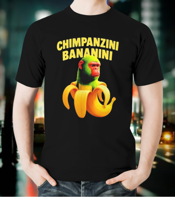 Chimpanzini Bananini Fun Italian Brandnot Style T-Shirt