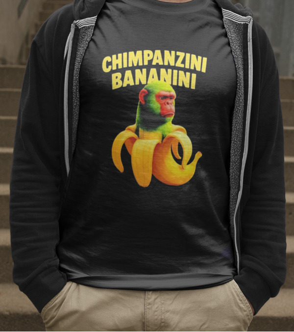 Chimpanzini Bananini Fun Italian Brandnot Style T-Shirt