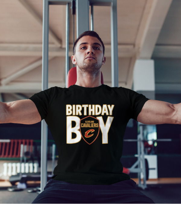 Cleveland Cavaliers NBA Birthday Boy Shield With C Logo T-Shirt