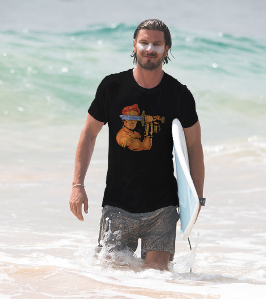 Conan O'Brien Barbarian Parody Sword T-Shirt