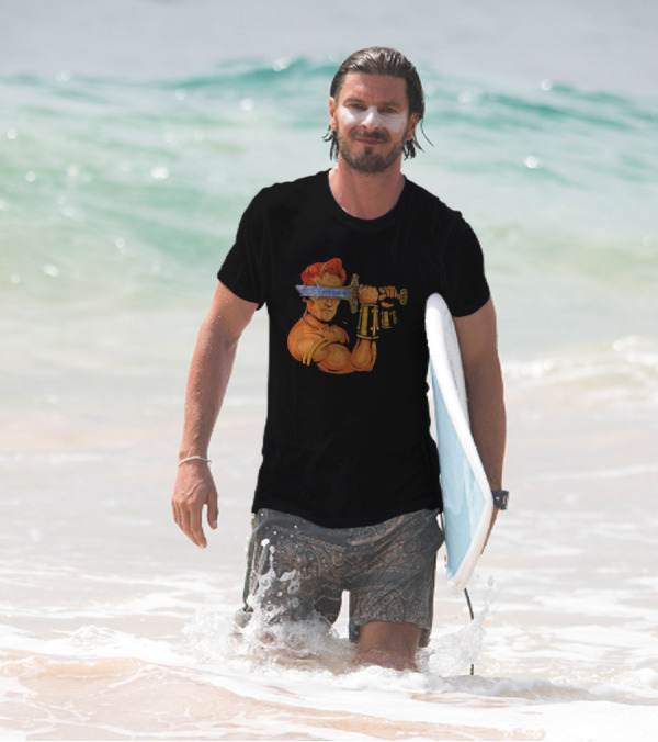 Conan O'Brien Barbarian Parody Sword T-Shirt