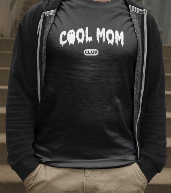 Cool Mom Club Spooky Ghost Theme T-Shirt