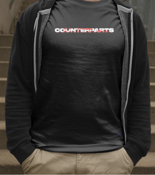 Counterparts Distorted Text Style T-Shirt