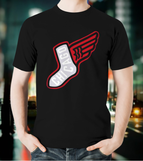 Chicago Winged Sock T-Shirt
