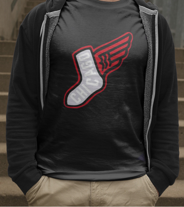 Chicago Winged Sock T-Shirt