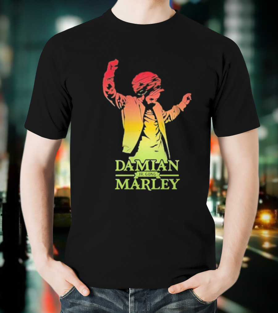 Damian Marley Reggae Colors Dancing T-Shirt