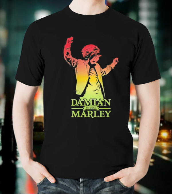 Damian Marley Reggae Colors Dancing T-Shirt