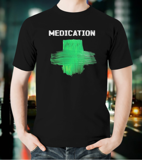 Damian Marley Medication Green Cross T-Shirt