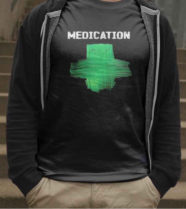 Damian Marley Medication Green Cross T-Shirt