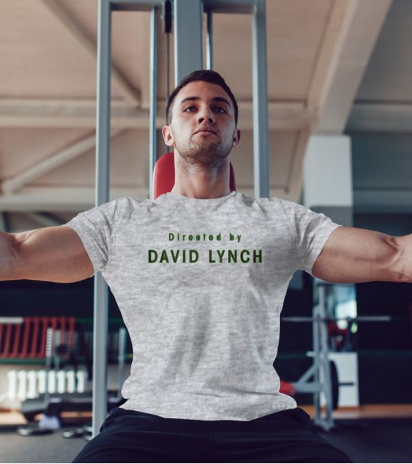 Directed By David Lynch Text In Green Letters T-Shirt