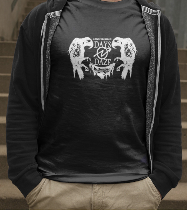 Days N’ Daze H-Town Thrash Grass Parrot Symbol Design T-Shirt