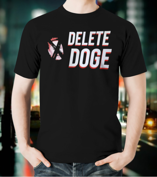 Delete Doge Anti Elon Musk Meme Crossover T-Shirt