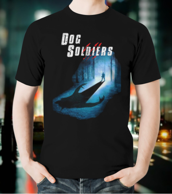 Dog Soldiers Werewolf Shadow In Forest Scene T-Shirt
