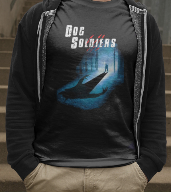 Dog Soldiers Werewolf Shadow In Forest Scene T-Shirt