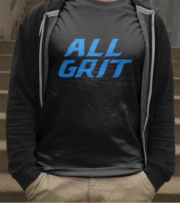 Detroit All Grit Football Motivation T-Shirt