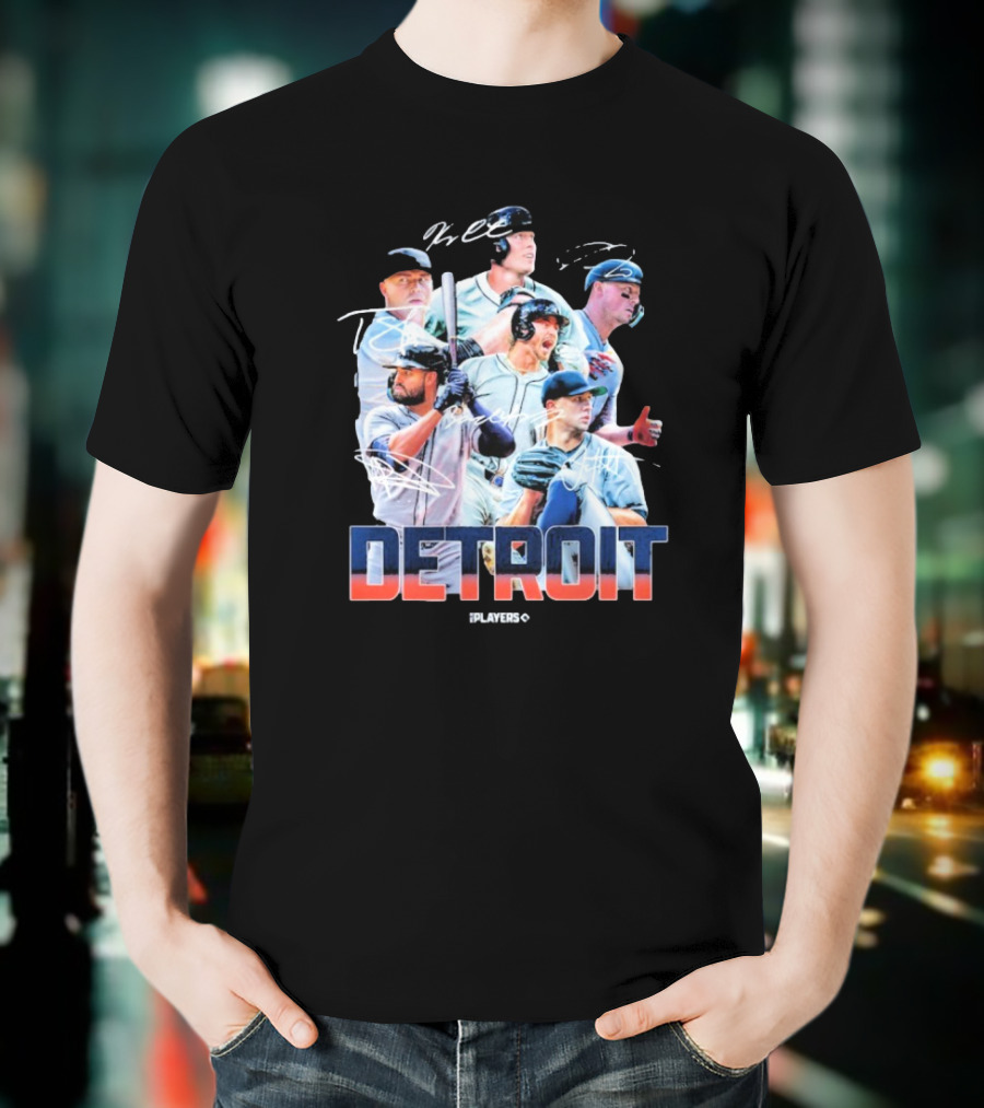 Detroit Tigers MLB Players Series Signatures 2025 Highlights T-Shirt