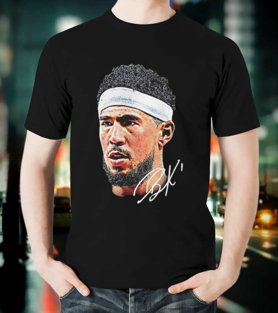Devin Booker NBA Big Face BK Signature T-Shirt