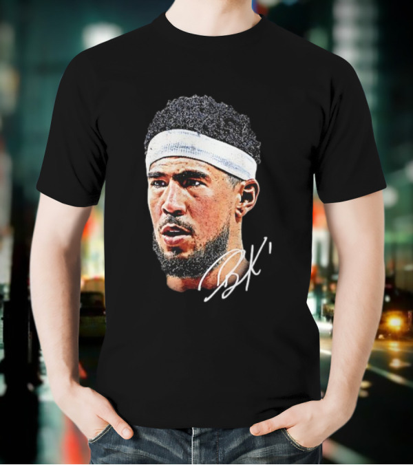 Devin Booker NBA Big Face BK Signature T-Shirt