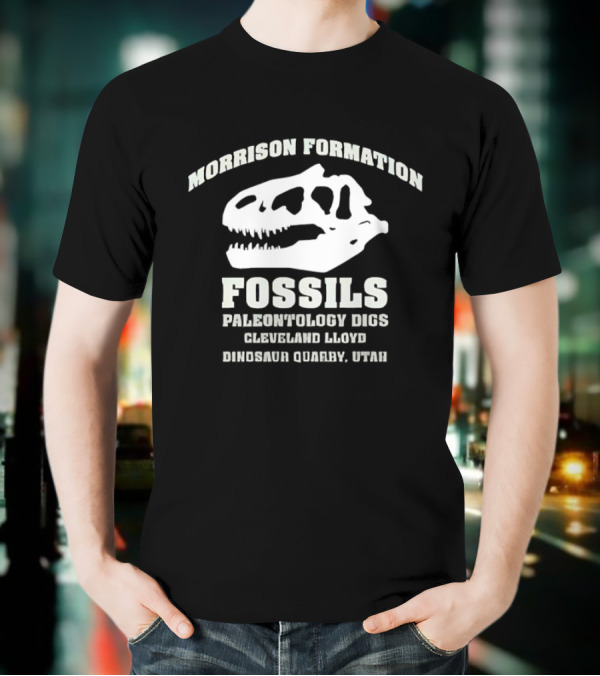 Morrison Formation Fossils Paleontology Digs Cleveland Lloyd Dinosaur Quarry Utah T-Shirt
