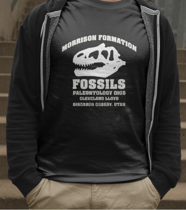 Morrison Formation Fossils Paleontology Digs Cleveland Lloyd Dinosaur Quarry Utah T-Shirt