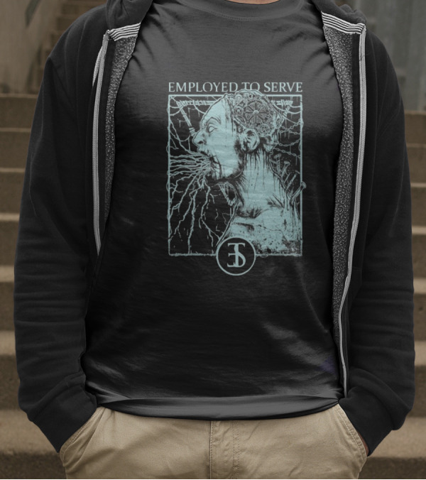 Employed To Serve Force Fed Intense Scream Artwork T-Shirt