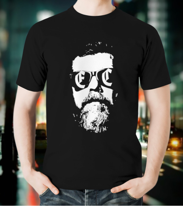 Erik Cohen Live Aus Der Vergangenheit II Abstract White Face With Sunglasses T-Shirt