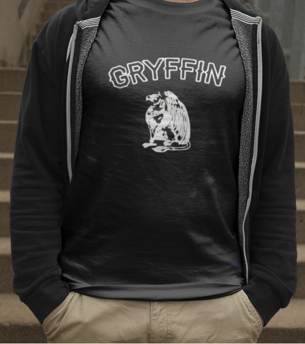Gryffin Eagle Mythical Creature Illustration T-Shirt