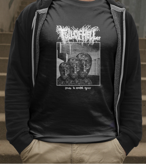 Full Of Hell Doors To Mental Agony Masked Faces Graphic T-Shirt