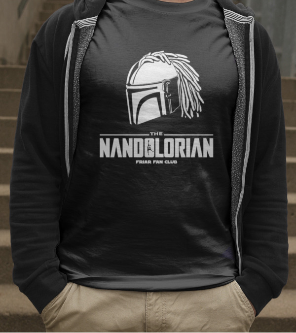 The Mandolorian Friar Fan Club Braids Helmet T-Shirt