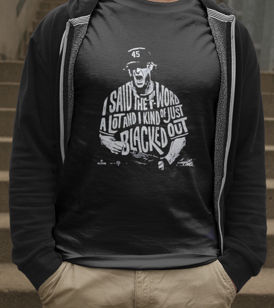 Gerrit Cole I Said The F-Word A Lot And I Kind Of Just Blacked Out Yankees 45 T-Shirt
