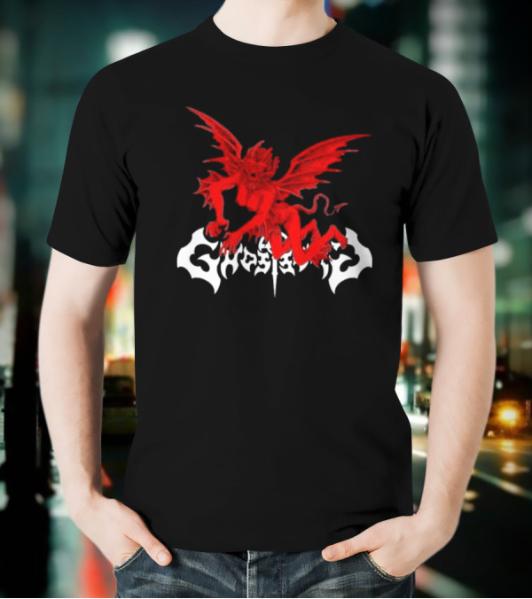 Ghost Supply Red Anarchy Angel Design USA T-Shirt