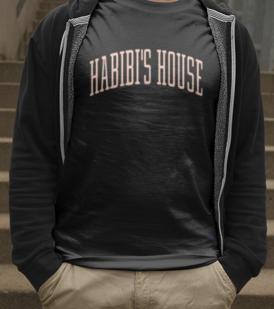 Habibi's House Retro 3D Text T-Shirt