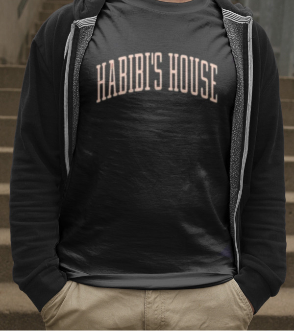 Habibi's House Retro 3D Text T-Shirt