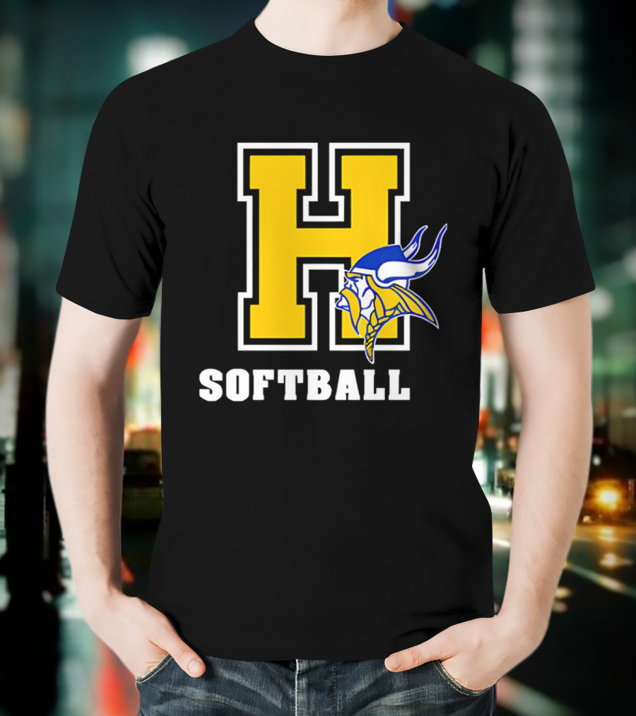 Francis Howell Vikings H Softball T-Shirt