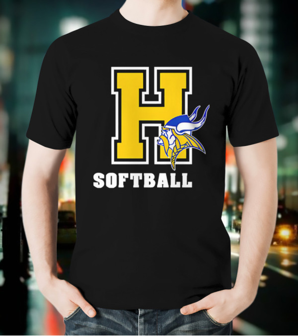 Francis Howell Vikings H Softball T-Shirt