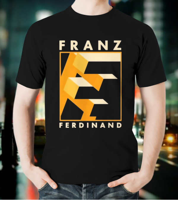Franz Ferdinand Orange Geometric E T-Shirt