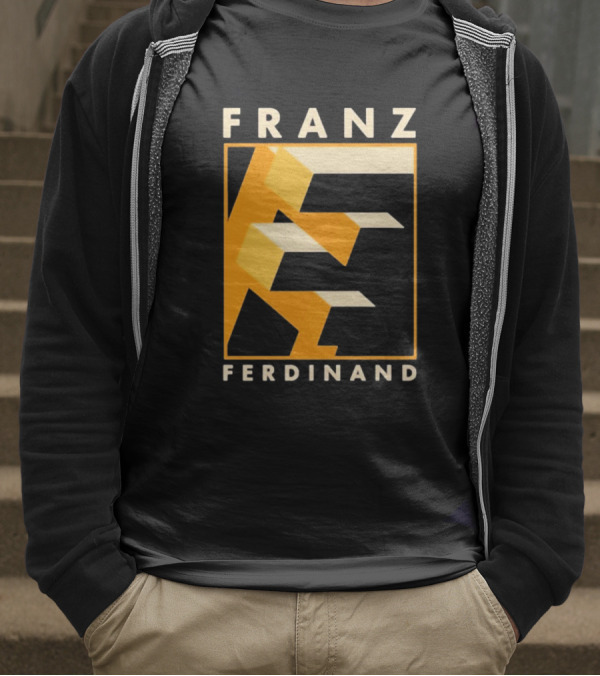 Franz Ferdinand Orange Geometric E T-Shirt