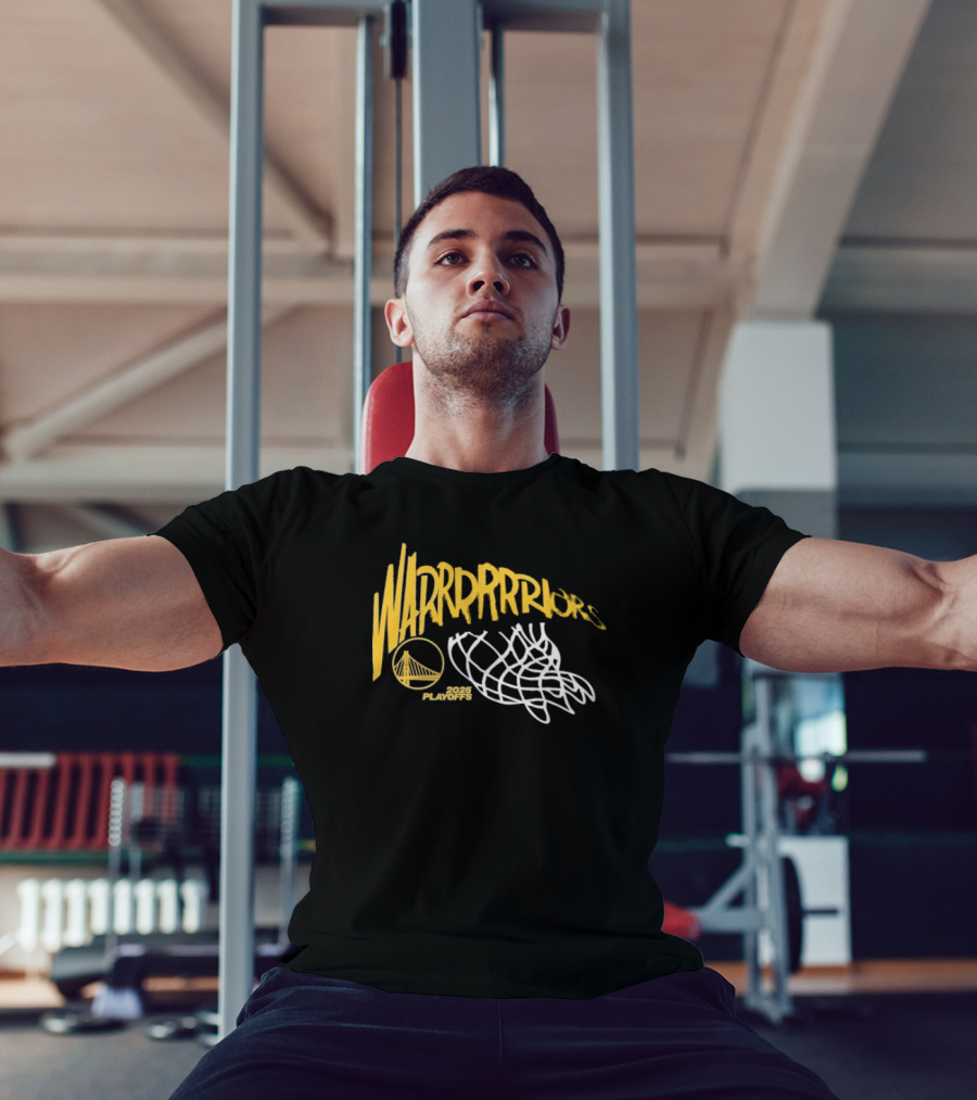Golden State Warriors 2025 Playoffs Basketball Swish T-Shirt