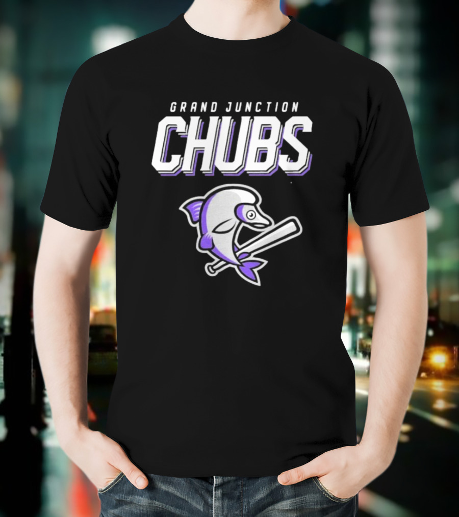 Grand Junction Chubs Baseball Fish Mascot T-Shirt