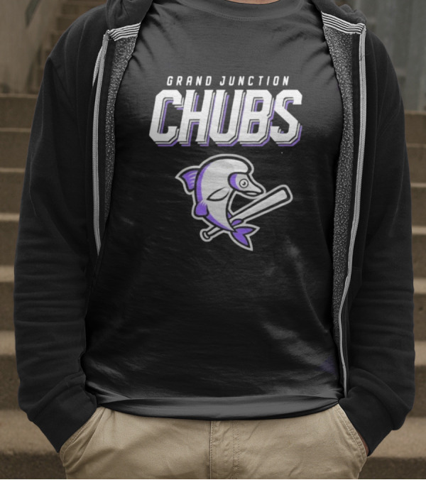 Grand Junction Chubs Baseball Fish Mascot T-Shirt
