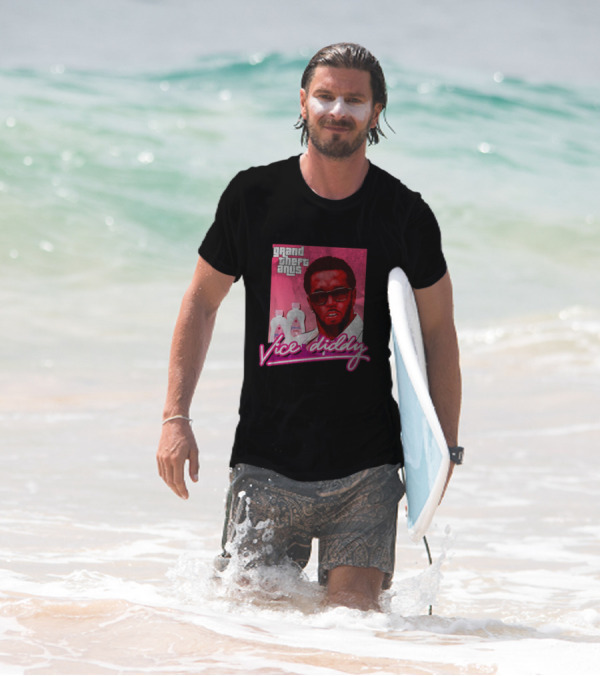 Grand Theft Anus Vice Diddy Johnson's Baby Oil Parody T-Shirt