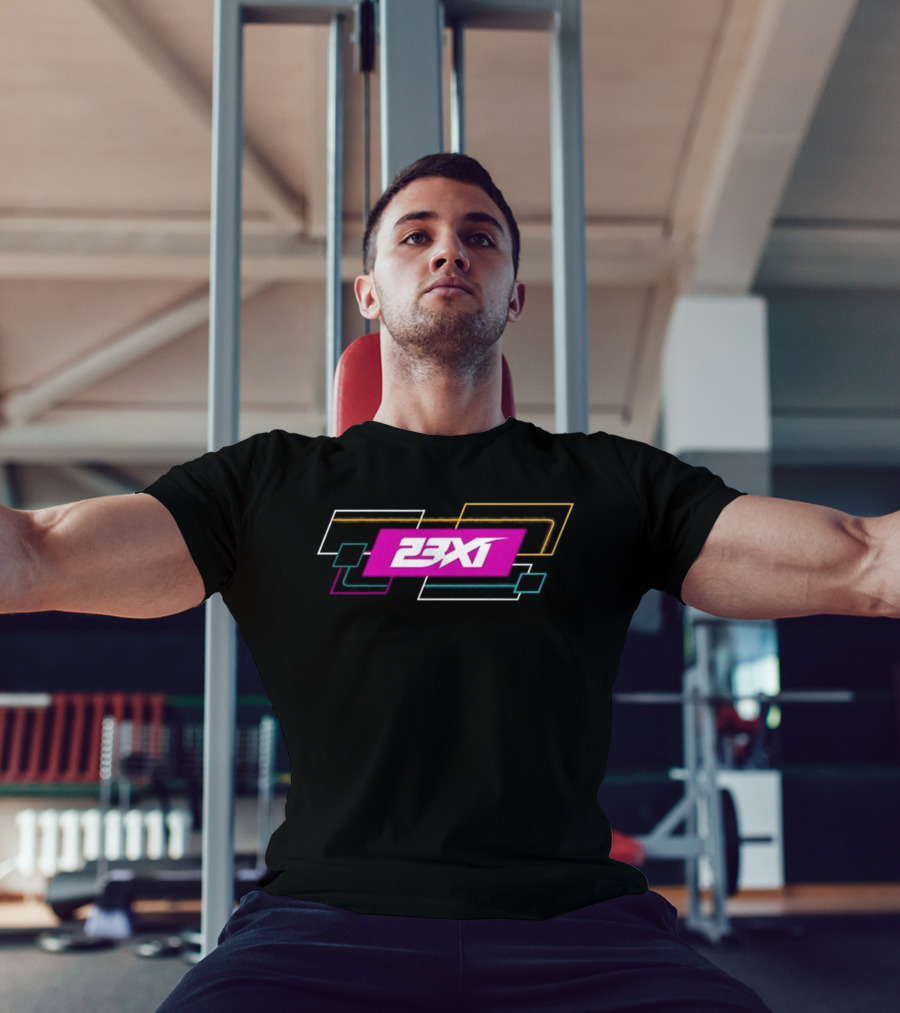 23XI Racing Team Colorful Geometric Elements T-Shirt
