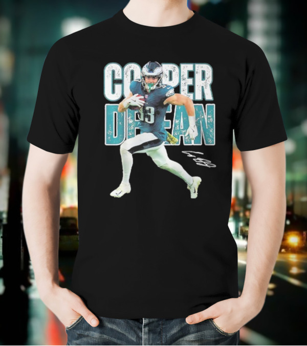 Cooper Dejean 33 Philadelphia Eagles Football Player T-Shirt