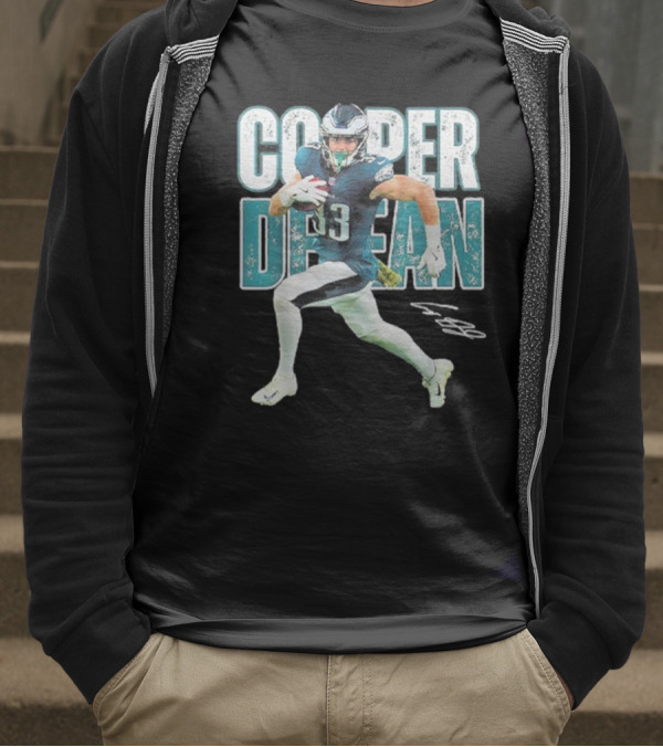 Cooper Dejean 33 Philadelphia Eagles Football Player T-Shirt