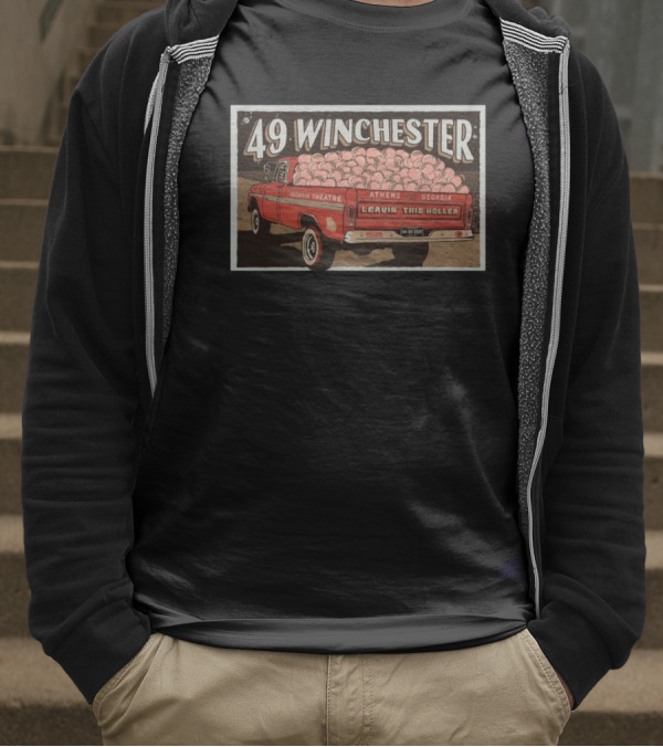 49 Winchester Georgia Theatre Athens April 3 2025 Leavin This Holler T-Shirt