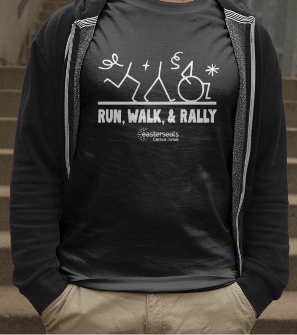 Run Walk Rally Easterseals Central Illinois 2025 T-Shirt